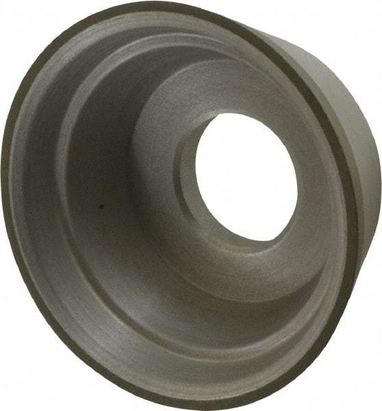 Made in USA - 3-3/4" Diam, 1-1/4" Hole Size, 1-1/2" Overall Thickness, 100 Grit, Type 11 Tool & Cutter Grinding Wheel - Fine Grade, Diamond - Americas Industrial Supply