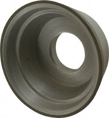 Made in USA - 3-3/4" Diam, 1-1/4" Hole Size, 1-1/2" Overall Thickness, 100 Grit, Type 11 Tool & Cutter Grinding Wheel - Fine Grade, Diamond - Americas Industrial Supply