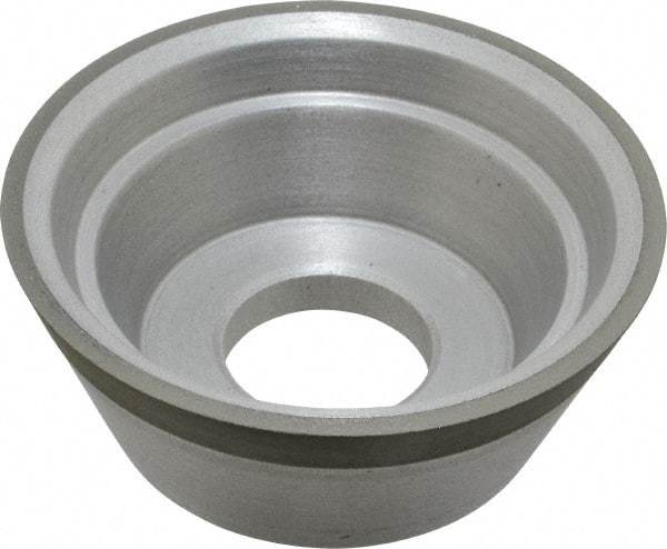 Made in USA - 3-3/4" Diam, 1-1/4" Hole Size, 1-1/2" Overall Thickness, 150 Grit, Type 11 Tool & Cutter Grinding Wheel - Very Fine Grade, Diamond - Americas Industrial Supply