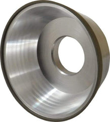 Made in USA - 3-3/4" Diam, 1-1/4" Hole Size, 1-1/2" Overall Thickness, 150 Grit, Type 11 Tool & Cutter Grinding Wheel - Very Fine Grade, CBN - Americas Industrial Supply