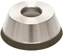 Made in USA - 3-3/4" Diam, 1-1/4" Hole Size, 1-1/2" Overall Thickness, 120 Grit, Type 11 Tool & Cutter Grinding Wheel - Fine Grade, CBN - Americas Industrial Supply