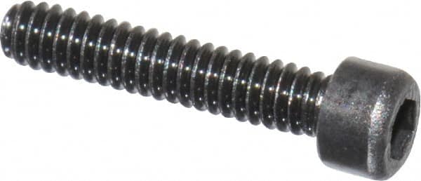 Value Collection - #0-80 UNF Hex Socket Drive, Socket Cap Screw - Alloy Steel, Black Oxide Finish, Fully Threaded, 5/16" Length Under Head - Americas Industrial Supply