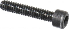 Value Collection - #0-80 UNF Hex Socket Drive, Socket Cap Screw - Alloy Steel, Black Oxide Finish, Fully Threaded, 5/16" Length Under Head - Americas Industrial Supply