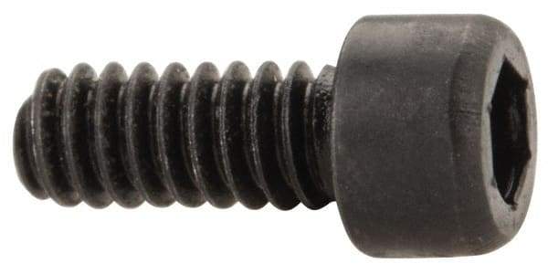 Value Collection - #1-64 UNC Hex Socket Drive, Socket Cap Screw - Alloy Steel, Black Oxide Finish, Fully Threaded, 3/16" Length Under Head - Americas Industrial Supply
