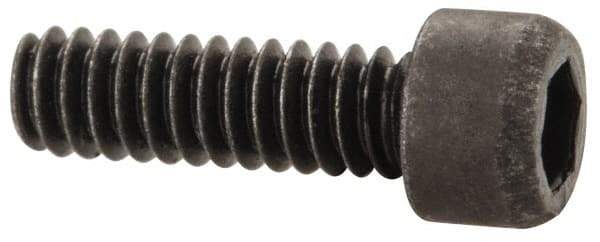 Value Collection - #1-64 UNC Hex Socket Drive, Socket Cap Screw - Alloy Steel, Black Oxide Finish, Fully Threaded, 1/4" Length Under Head - Americas Industrial Supply
