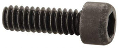 Value Collection - #1-64 UNC Hex Socket Drive, Socket Cap Screw - Alloy Steel, Black Oxide Finish, Fully Threaded, 1/4" Length Under Head - Americas Industrial Supply
