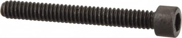 Value Collection - #1-64 UNC Hex Socket Drive, Socket Cap Screw - Alloy Steel, Black Oxide Finish, Fully Threaded, 1/2" Length Under Head - Americas Industrial Supply