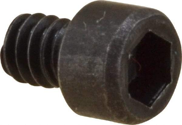 Value Collection - #2-56 UNC Hex Socket Drive, Socket Cap Screw - Alloy Steel, Black Oxide Finish, Fully Threaded, 1/8" Length Under Head - Americas Industrial Supply