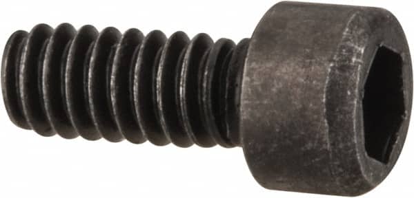 Value Collection - #2-56 UNC Hex Socket Drive, Socket Cap Screw - Alloy Steel, Black Oxide Finish, Fully Threaded, 7/32" Length Under Head - Americas Industrial Supply