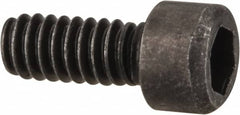 Value Collection - #2-56 UNC Hex Socket Drive, Socket Cap Screw - Alloy Steel, Black Oxide Finish, Fully Threaded, 7/32" Length Under Head - Americas Industrial Supply