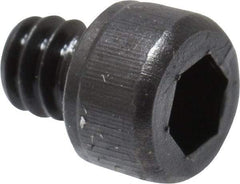 Value Collection - #4-40 UNC Hex Socket Drive, Socket Cap Screw - Alloy Steel, Black Oxide Finish, Fully Threaded, 1/8" Length Under Head - Americas Industrial Supply
