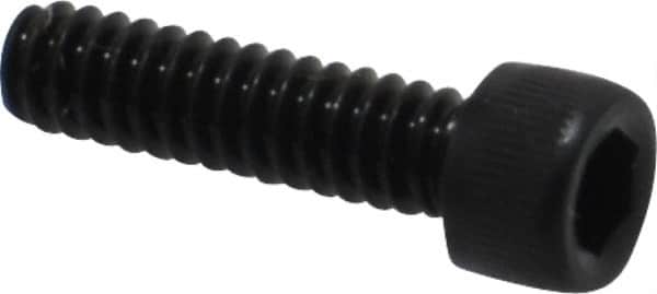 Value Collection - #4-40 UNC Hex Socket Drive, Socket Cap Screw - Alloy Steel, Black Oxide Finish, Fully Threaded, 7/16" Length Under Head - Americas Industrial Supply