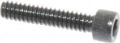 Value Collection - #4-40 UNC Hex Socket Drive, Socket Cap Screw - Alloy Steel, Black Oxide Finish, Fully Threaded, 9/16" Length Under Head - Americas Industrial Supply