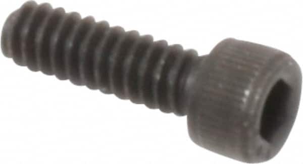 Value Collection - #6-32 UNC Hex Socket Drive, Socket Cap Screw - Alloy Steel, Black Oxide Finish, Fully Threaded, 7/16" Length Under Head - Americas Industrial Supply