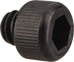 Value Collection - #8-32 UNC Hex Socket Drive, Socket Cap Screw - Alloy Steel, Black Oxide Finish, Fully Threaded, 1/8" Length Under Head - Americas Industrial Supply