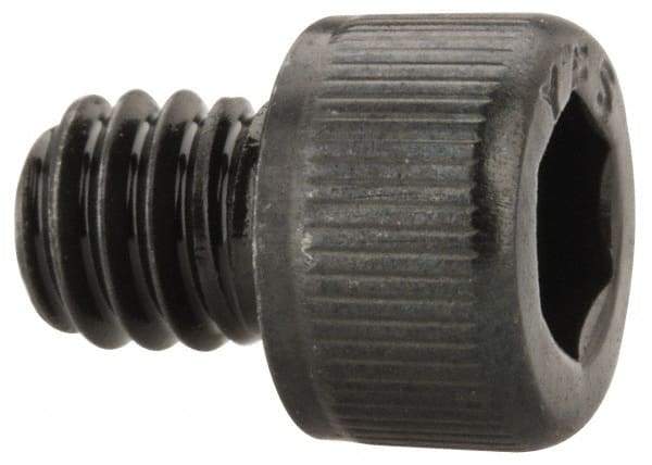 Value Collection - #8-32 UNC Hex Socket Drive, Socket Cap Screw - Alloy Steel, Black Oxide Finish, Fully Threaded, 3/16" Length Under Head - Americas Industrial Supply