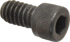 Value Collection - 1/4-20 UNC Hex Socket Drive, Socket Cap Screw - Alloy Steel, Black Oxide Finish, Fully Threaded, 7/16" Length Under Head - Americas Industrial Supply