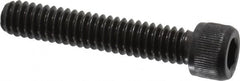 Value Collection - 1/4-20 UNC Hex Socket Drive, Socket Cap Screw - Alloy Steel, Black Oxide Finish, Fully Threaded, 1-3/8" Length Under Head - Americas Industrial Supply