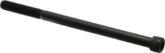 Value Collection - 1/4-20 UNC Hex Socket Drive, Socket Cap Screw - Alloy Steel, Black Oxide Finish, Partially Threaded, 4" Length Under Head - Americas Industrial Supply