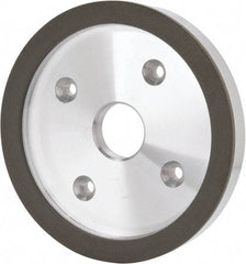 Made in USA - 6" Diam, 1-1/4" Hole Size, 3/4" Overall Thickness, 220 Grit, Type 6 Tool & Cutter Grinding Wheel - Very Fine Grade, Diamond - Americas Industrial Supply