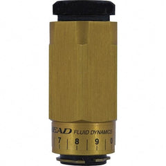Mead - 1/4" NPTF Threaded Flow Control Valve - 0 to 250 psi & Aluminum Material - Americas Industrial Supply