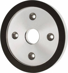 Made in USA - 6" Diam, 1-1/4" Hole Size, 3/4" Overall Thickness, 220 Grit, Type 6 Tool & Cutter Grinding Wheel - Very Fine Grade, Diamond - Americas Industrial Supply