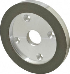 Made in USA - 6" Diam, 1-1/4" Hole Size, 3/4" Overall Thickness, 220 Grit, Type 6 Tool & Cutter Grinding Wheel - Very Fine Grade, Diamond - Americas Industrial Supply