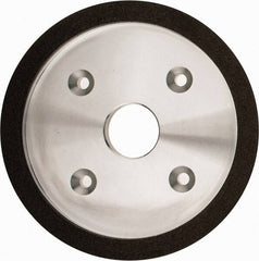 Made in USA - 6" Diam, 1-1/4" Hole Size, 3/4" Overall Thickness, 100 Grit, Type 6 Tool & Cutter Grinding Wheel - Fine Grade, Diamond - Americas Industrial Supply