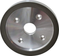 Made in USA - 6" Diam, 1-1/4" Hole Size, 3/4" Overall Thickness, 220 Grit, Type 6 Tool & Cutter Grinding Wheel - Very Fine Grade, Diamond - Americas Industrial Supply