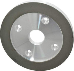 Made in USA - 6" Diam, 1-1/4" Hole Size, 3/4" Overall Thickness, 220 Grit, Type 6 Tool & Cutter Grinding Wheel - Very Fine Grade, Diamond - Americas Industrial Supply