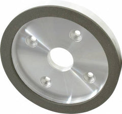 Made in USA - 6" Diam, 1-1/4" Hole Size, 3/4" Overall Thickness, 100 Grit, Type 6 Tool & Cutter Grinding Wheel - Fine Grade, Diamond - Americas Industrial Supply