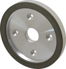 Made in USA - 6" Diam, 1-1/4" Hole Size, 3/4" Overall Thickness, 220 Grit, Type 6 Tool & Cutter Grinding Wheel - Very Fine Grade, Diamond - Americas Industrial Supply