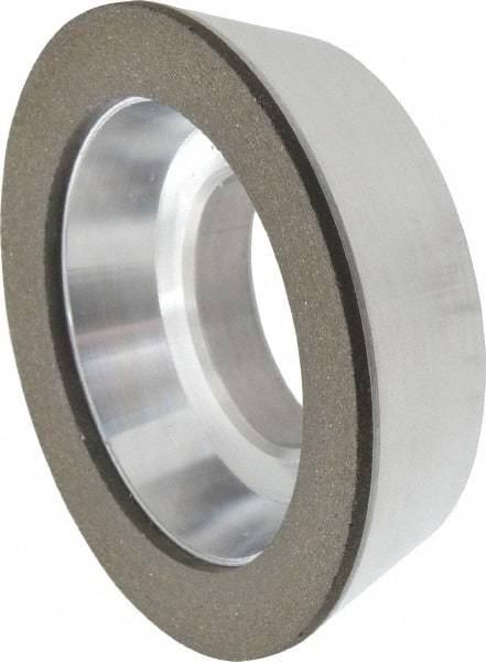 Made in USA - 3" Diam, 1-1/4" Hole Size, 7/8" Overall Thickness, 100 Grit, Type 11 Tool & Cutter Grinding Wheel - Fine Grade, Diamond - Americas Industrial Supply