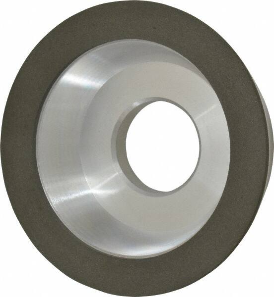 Made in USA - 4" Diam, 1-1/4" Hole Size, 1-1/4" Overall Thickness, 150 Grit, Type 11 Tool & Cutter Grinding Wheel - Very Fine Grade, Diamond - Americas Industrial Supply