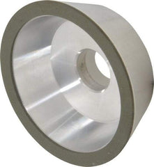 Made in USA - 5" Diam, 1-1/4" Hole Size, 1-3/4" Overall Thickness, 150 Grit, Type 11 Tool & Cutter Grinding Wheel - Very Fine Grade, Diamond - Americas Industrial Supply