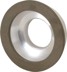 Made in USA - 3" Diam, 1-1/4" Hole Size, 7/8" Overall Thickness, 100 Grit, Type 11 Tool & Cutter Grinding Wheel - Fine Grade, Diamond - Americas Industrial Supply