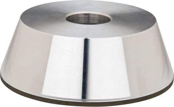 Made in USA - 5" Diam, 1-1/4" Hole Size, 1-3/4" Overall Thickness, 220 Grit, Type 11 Tool & Cutter Grinding Wheel - Very Fine Grade, Diamond - Americas Industrial Supply