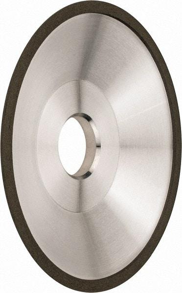 Made in USA - 6" Diam, 1-1/4" Hole Size, 1" Overall Thickness, 220 Grit, Type 12 Tool & Cutter Grinding Wheel - Very Fine Grade, Diamond - Americas Industrial Supply