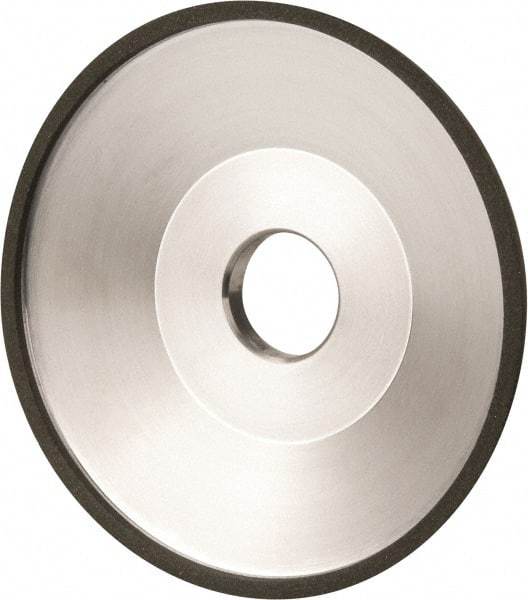 Made in USA - 6" Diam, 1-1/4" Hole Size, 1" Overall Thickness, 100 Grit, Type 12 Tool & Cutter Grinding Wheel - Fine Grade, Diamond - Americas Industrial Supply