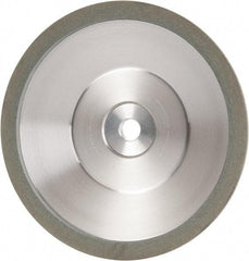 Made in USA - 6" Diam, 1-1/4" Hole Size, 1" Overall Thickness, 100 Grit, Type 12 Tool & Cutter Grinding Wheel - Fine Grade, Diamond - Americas Industrial Supply