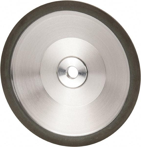 Made in USA - 6" Diam, 1-1/4" Hole Size, 1" Overall Thickness, 220 Grit, Type 12 Tool & Cutter Grinding Wheel - Very Fine Grade, Diamond - Americas Industrial Supply