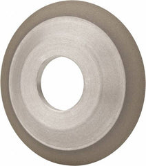 Made in USA - 4" Diam, 1-1/4" Hole Size, 1/2" Overall Thickness, 100 Grit, Type 12 Tool & Cutter Grinding Wheel - Fine Grade, Diamond - Americas Industrial Supply