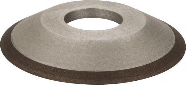 Made in USA - 4" Diam, 1-1/4" Hole Size, 1/2" Overall Thickness, 150 Grit, Type 12 Tool & Cutter Grinding Wheel - Very Fine Grade, Diamond - Americas Industrial Supply