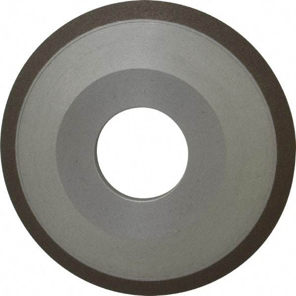 Made in USA - 4" Diam, 1-1/4" Hole Size, 1/2" Overall Thickness, 150 Grit, Type 12 Tool & Cutter Grinding Wheel - Very Fine Grade, Diamond - Americas Industrial Supply