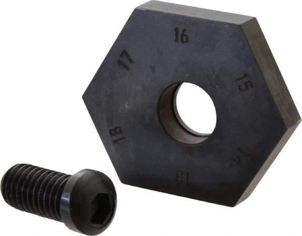 Mitee-Bite - 13 to 17mm Hex, 1/2-13 Stud Thread, Irregular Hex Clamp - 0.394" Hex Height, 4,000 Lb Holding Force, 1" Thread Length, 65 Ft/Lb Torque - Americas Industrial Supply