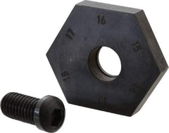 Mitee-Bite - 13 to 17mm Hex, 1/2-13 Stud Thread, Irregular Hex Clamp - 0.394" Hex Height, 4,000 Lb Holding Force, 1" Thread Length, 65 Ft/Lb Torque - Americas Industrial Supply