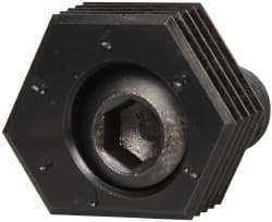 Mitee-Bite - 1 to 6mm Hex, 1/2-13 Stud Thread, Irregular Hex Clamp - 0.394" Hex Height, 4,000 Lb Holding Force, 1" Thread Length, 65 Ft/Lb Torque - Americas Industrial Supply