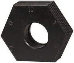 Mitee-Bite - 7 to 12mm Hex, 1/2-13 Stud Thread, Irregular Hex Clamp - 0.394" Hex Height, 4,000 Lb Holding Force, 1" Thread Length, 65 Ft/Lb Torque - Americas Industrial Supply