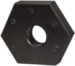 Mitee-Bite - 13 to 18mm Hex, 1/2-13 Stud Thread, Irregular Hex Clamp - 0.394" Hex Height, 4,000 Lb Holding Force, 1" Thread Length, 65 Ft/Lb Torque - Americas Industrial Supply