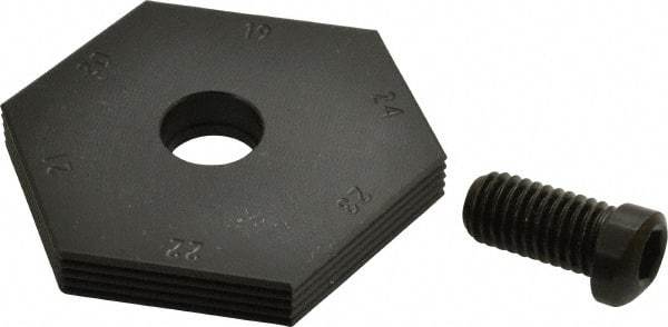 Mitee-Bite - 19 to 24mm Hex, 1/2-13 Stud Thread, Irregular Hex Clamp - 0.394" Hex Height, 4,000 Lb Holding Force, 1" Thread Length, 65 Ft/Lb Torque - Americas Industrial Supply